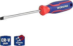 Workpro WP221013 3x75 mm Cr-V Düz Tornavida