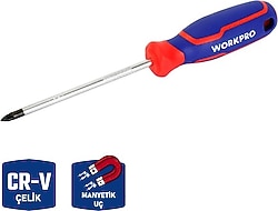 Workpro WP221036 PZ 1x100 mm Cr-V Manyetik Yıldız Tornavida