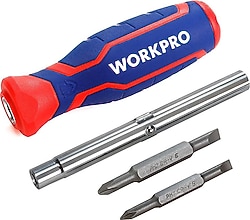 Workpro WP221046 Değişken Uçlu Tornavida