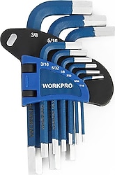 Workpro WP222014 9 Parça Kısa Boy Alyan Anahtar Takımı