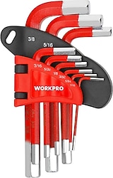Workpro WP222016 9 Parça Kısa Boy Alyan Anahtar Takımı