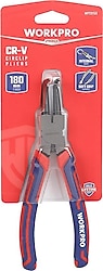 Workpro WP231153 180 mm CR-V Eğri Uçlu Yaylı Dış Segman Pensesi