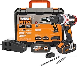 Worx WX354.4 20 V Çift Akülü 4 Ah Darbeli Matkap