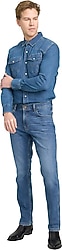 Wrangler Texas W12S084W83 Koyu Mavi Erkek Slim Fit Jean