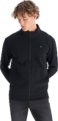 Wrangler W2520533001 Tam Fermuarlı Siyah Erkek Sweatshirt