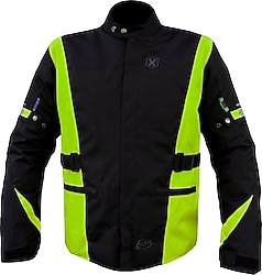 X-Speed Eon Siyah-Yeşil 4 Mevsim Motosiklet Montu