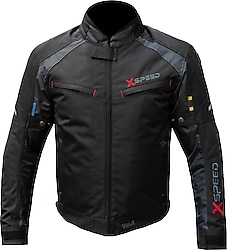 X-Speed War Erkek Gri-Siyah 4 Mevsim Motosiklet Montu