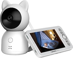 Xenon Smart X7202 3 MP Gri Bebek Gece Görüşlü IP Wi-Fi Güvenlik Kamerası