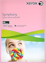 Xerox Symphony A4 80 gr 500 Yaprak Pembe Renkli Fotokopi Kağıdı