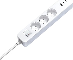 Xiaomi 20 W Power Strip XMCXB01EU Anahtarlı Type-C USB'li 1.4 m 3'lü Priz