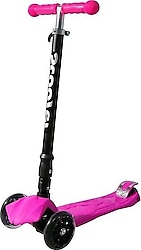 Xslide Pembe Işıklı 3 Tekerlekli Çocuk Scooter