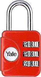 Yale YP1/28/121/1 Kırmızı Mini Şifreli Asma Kilit