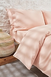 Yataş Bedding Plain Çift Kişilik Yıkamalı Nevresim Takımı Blush