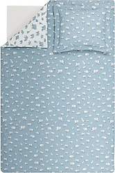Yataş Mini Povey 100x150 cm Ranforce Mavi Bebek Nevresim Takımı