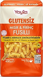 Yayla Glutensiz Mısır ve Pirinç Fusilli Makarna 400 gr