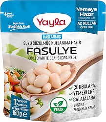 Yayla Haşlanmış Suyu Süzülmüş Fasulye 150 gr