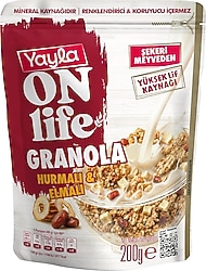 Yayla On Life Hurmalı Elmalı Granola 200 gr
