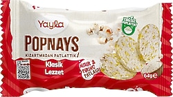 Yayla Popnays Sade Mısır ve Pirinç Patlağı 64 gr