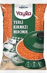 Yayla Yerli Kırmızı Mercimek 5 kg