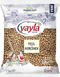 Yayla Yeşil Mercimek 2 kg