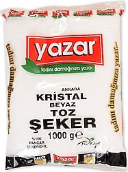 Yazar Kristal Toz Şeker 1 kg