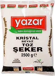 Yazar Kristal Toz Şeker 2.5 kg