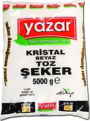 Yazar Kristal Toz Şeker 5 kg