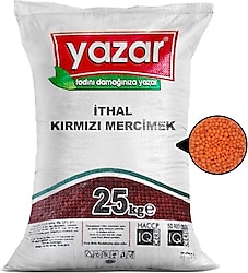 Yazar İthal 25 kg Kırmızı Mercimek