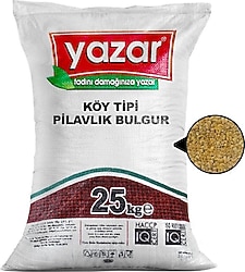 Yazar Köy Tipi Pilavlık Bulgur 25 kg