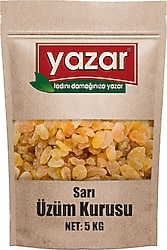 Yazar Kuruyemiş Sarı Üzüm Kurusu 5 kg