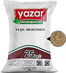 Yazar Yeşil Mercimek 25 kg