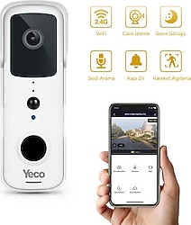 Yeco BD-10 Akıllı Görüntülü Kapı Zili