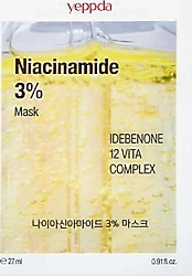 Yeppda Niacinamide İçeren Aydınlatıcı Kağıt Maske