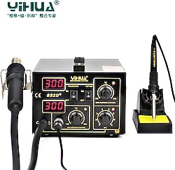 Yihua 852D+ Sıcak Hava Havya SMD Rework İstasyonu