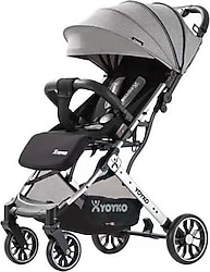 Yoyko Quantum Grey-Silver Kabin Tipi Bebek Arabası