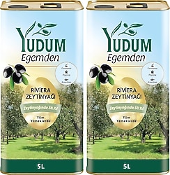 Yudum Egemden Riviera Zeytinyağı 5 lt 2'li