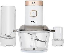 Yui M-2001 3'ü 1 Arada 300 W Beyaz Blender Seti