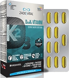 Zade Vital D3+K2 Vitamini 30 Kapsül