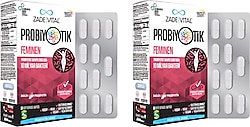 Zade Vital Probiyotik Feminen 30 Kapsül 2'li Paket