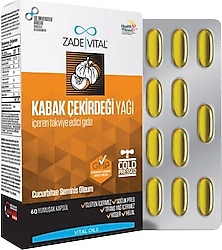 Zade Vital Kabak Çekirdeği Yağı 60 Kapsül