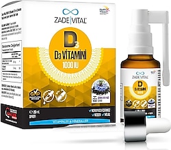 Zade Vital Vitamin D3 1000 IU Sprey 20 ml