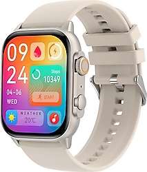 Zcwatch V1223 Krem Akıllı Saat