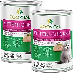 Zoovital Kitten Tavuklu 415 gr Yavru Konserve Kedi Maması