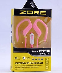 Zore GX-1218 Pembe 3.5 mm Mikrofonlu Kulak İçi Kulaklık