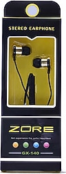 Zore GX-140 Siyah Kablolu Kulak İçi Kulaklık