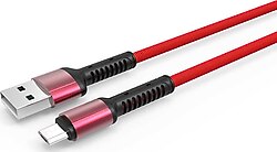 Zore LS63 1 m 2.4A Micro USB Şarj Kablosu Kırmızı