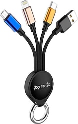 Zore Oks 10 cm 3in1 Hızlı Şarj Kablosu