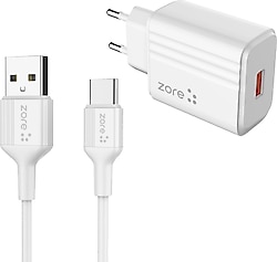 Zore Play PL1 12 W Type-C Kablolu Şarj Aleti