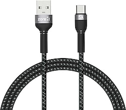 Zore Shira Serisi 1 m USB to Type-C Hızlı Şarj Kablosu