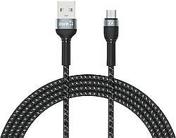 Zore Shira Serisi 2 m Micro USB Hızlı Şarj Kablosu